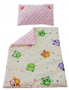 Pościel dla Lalek Minky z bawełną (mała) dla Lalki ok. 30 cm
