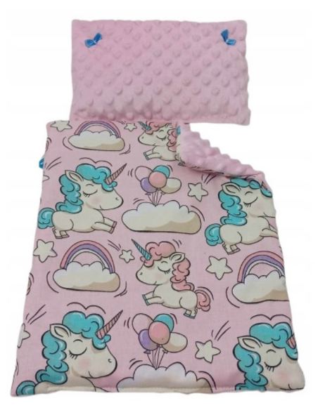 Pościel dla Lalek Minky z bawełną (mała) dla Lalki ok. 30 cm