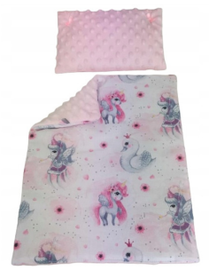 Pościel dla Lalek Minky z bawełną (mała) dla Lalki ok. 30 cm