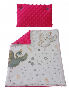 Pościel dla Lalek Minky z bawełną (mała) dla Lalki ok. 30 cm