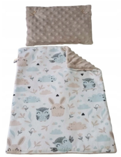 Pościel dla Lalek Minky z bawełną (mała) dla Lalki ok. 30 cm