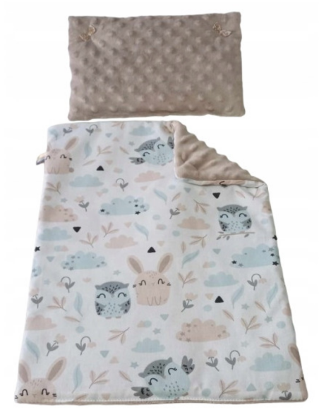 Pościel dla Lalek Minky z bawełną (mała) dla Lalki ok. 30 cm