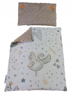 Pościel dla Lalek Minky z bawełną (mała) dla Lalki ok. 30 cm