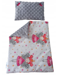 Pościel dla Lalek Minky z bawełną (mała) dla Lalki ok. 30 cm