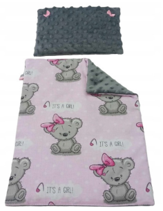 Pościel dla Lalek Minky z bawełną (mała) dla Lalki ok. 30 cm