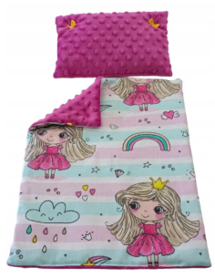 Pościel dla Lalek Minky z bawełną (mała) dla Lalki ok. 30 cm
