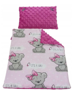 Pościel dla Lalek Minky z bawełną (mała) dla Lalki ok. 30 cm