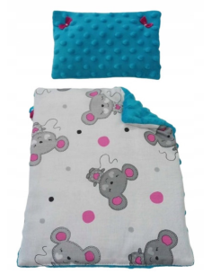 Pościel dla Lalek Minky z bawełną (mała) dla Lalki ok. 30 cm