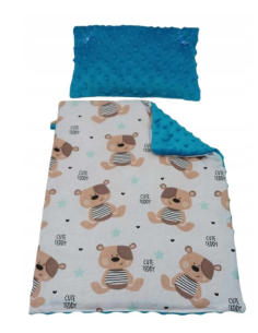Pościel dla Lalek Minky z bawełną (mała) dla Lalki ok. 30 cm