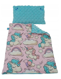 Pościel dla Lalek Minky z bawełną (mała) dla Lalki ok. 30 cm