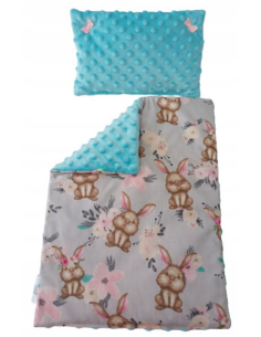 Pościel dla Lalek Minky z bawełną (mała) dla Lalki ok. 30 cm