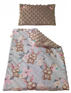 Pościel dla Lalek Minky z bawełną (mała) dla Lalki ok. 30 cm