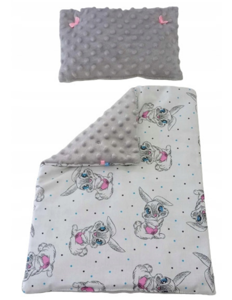 Pościel dla Lalek Minky z bawełną (mała) dla Lalki ok. 30 cm