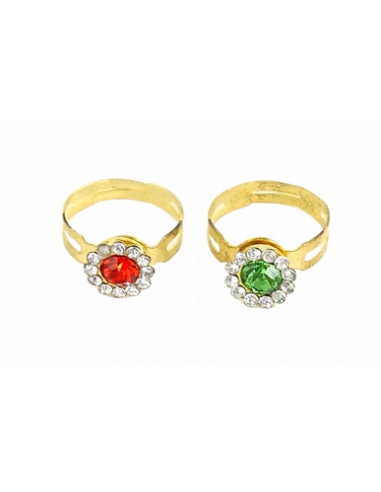 Zestaw 36 Kolorowych Pierścionków w Plastikowym...