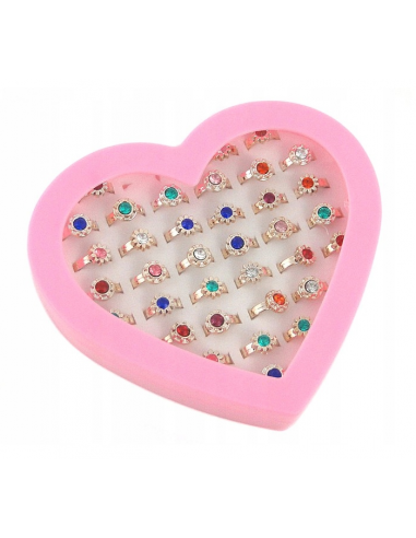 copy of Zestaw 36 Kolorowych Pierścionków w...