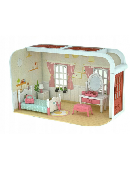 Zestaw Mebli do Domków dla Lalek (Sypialnia)