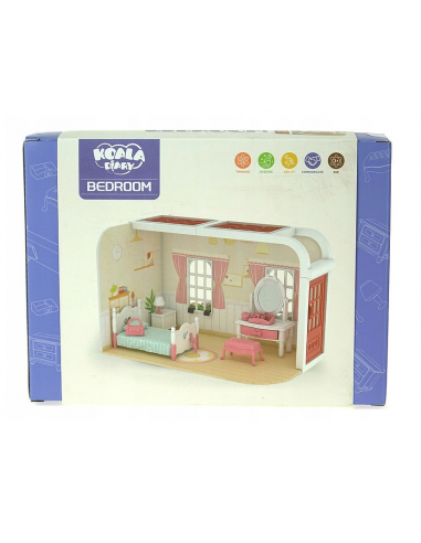 Zestaw Mebli do Domków dla Lalek (Sypialnia)