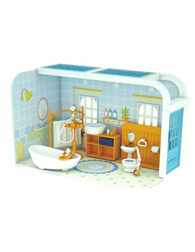 Zestaw Mebli do Domków dla Lalek (Łazienka)
