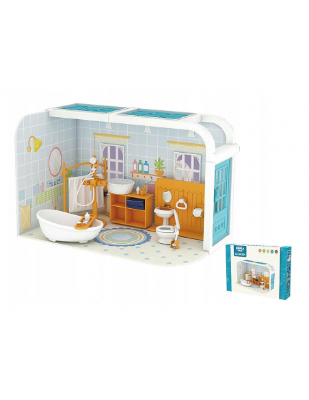 Zestaw Mebli do Domków dla Lalek (Łazienka)