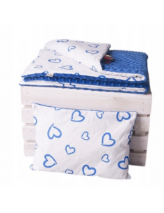 Komplet pościeli minky (Kocyk 100x75 + Poduszka 40x30)