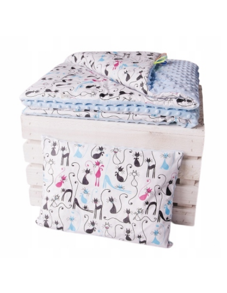 copy of Komplet pościeli minky (Kocyk 100x75 + Poduszka 40x30)