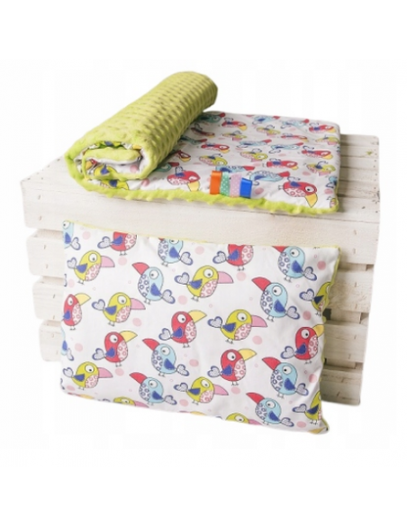 copy of Komplet pościeli minky (Kocyk 100x75 + Poduszka 40x30)