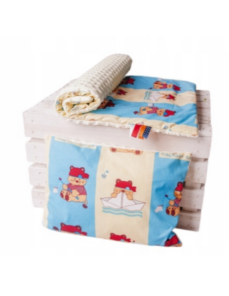 copy of Komplet pościeli minky (Kocyk 100x75 + Poduszka 40x30)