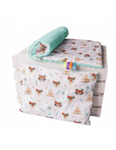 copy of Komplet pościeli minky (Kocyk 100x75 +...