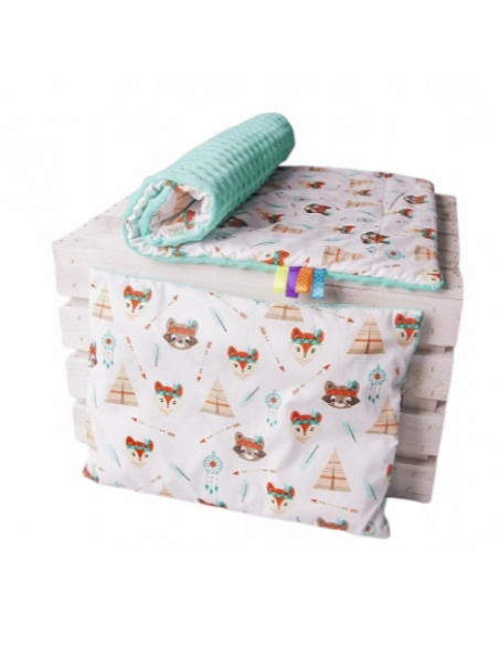 copy of Komplet pościeli minky (Kocyk 100x75 + Poduszka 40x30)