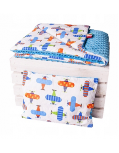 copy of Komplet pościeli minky (Kocyk 100x75 + Poduszka...