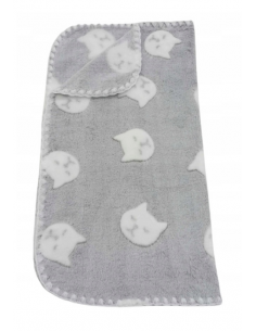 Kocyk Polar minky (ozdobny ścieg) - KOTKI 2