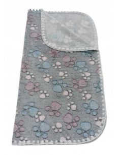 Kocyk Polar minky (ozdobny ścieg) - ŁAPKI 2