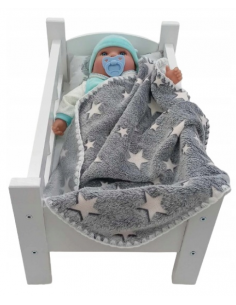 copy of Kocyk Puszysty Dwustronny dla Lalek - SERDUSZKA