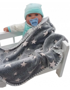 copy of Kocyk Puszysty Dwustronny dla Lalek - SERDUSZKA 2