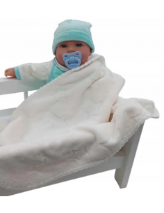 Kocyk Puszysty Dwustronny dla Lalek - GWIAZDKI 2