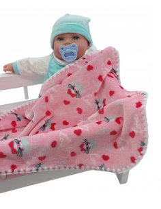 copy of Kocyk Puszysty Dwustronny dla Lalek - SERDUSZKA 2