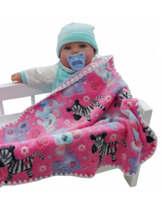 copy of Kocyk Puszysty Dwustronny dla Lalek - SERDUSZKA 2