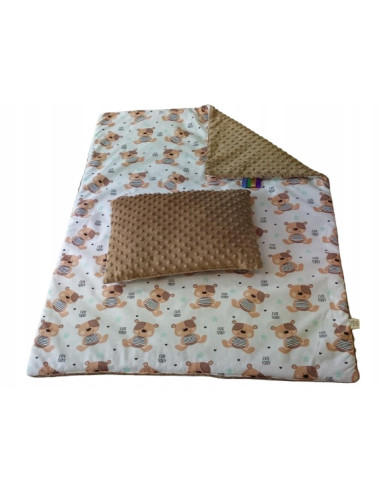 Kocyk i Poduszka Pościel Minky kocyk 100x75...