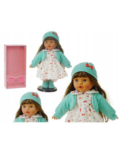 LALKA BOBAS 40cm długie włosy MÓWI ŚPIEWA zamyka oczy