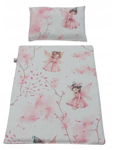 DREWNIANY wózek dla lalek + POŚCIEL