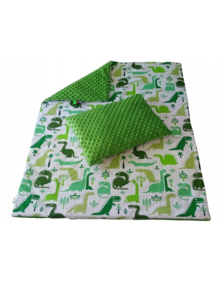 Kocyk i Poduszka Pościel Minky kocyk 100x75 Poduszka 30x40 do Łóżeczka