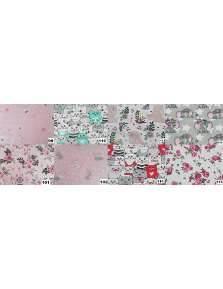 Poszewki Bawełniane Dla Dzieci 100x75 i 60x40 - Wzory do Wyboru