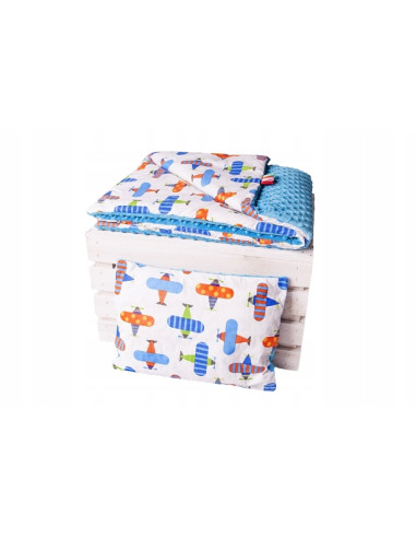 Kocyk i Poduszka Pościel Minky kocyk 100x75...