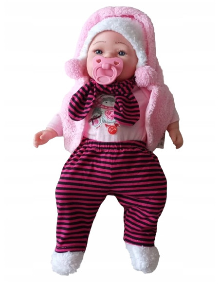LALKA BOBAS 40cm MÓWI, ŚPIEWA, Lalka funkcyjna