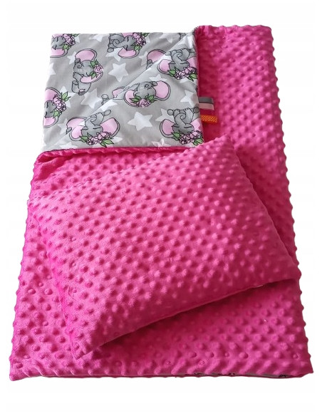 KOCYK 75X50 + PODUSZKA 40X30 Pościel Minky do Wózka Wzory Producent
