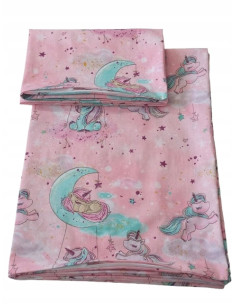 Poszewki Bawełniane Dla Dzieci 100x75 i 60x40 JEDNOROŻCE...