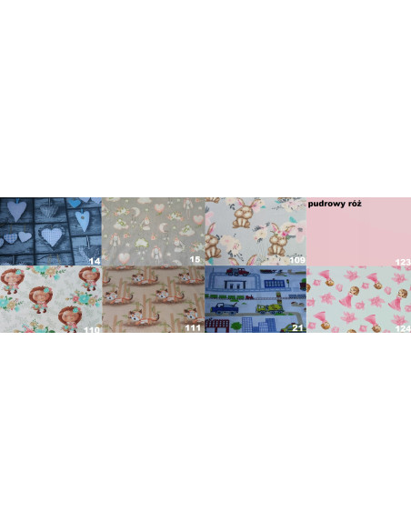 Poszewki Bawełniane 100x75 i 40x30 BALETNICE Dla Dzieci - Wzory do Wyboru