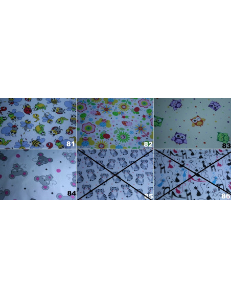 Poszewki Bawełniane Dla Dzieci 100x75 i 60x40 JEDNOROŻCE - Wzory do Wyboru