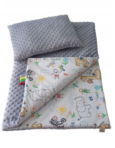 Kocyk i Poduszka Pościel Minky kocyk 100x75...