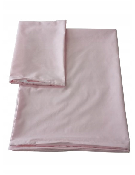 Poszewki Bawełniane Pudrowy Róż 100x75 i 40x30 Dla Dzieci - Wzory do Wyboru